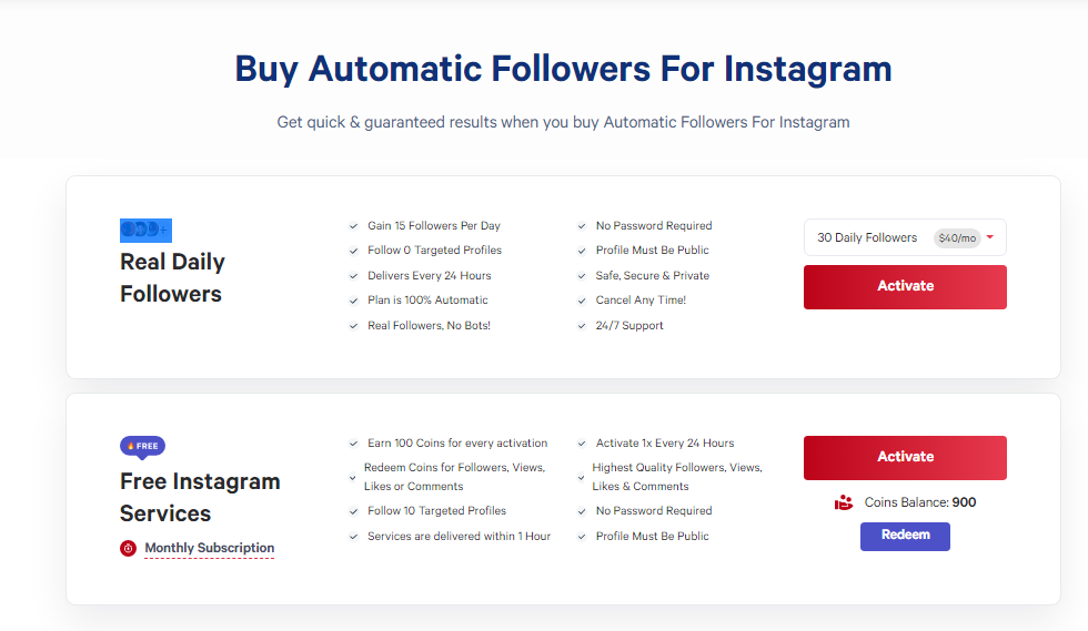 a screenshot where you can see how to buy automatic followers