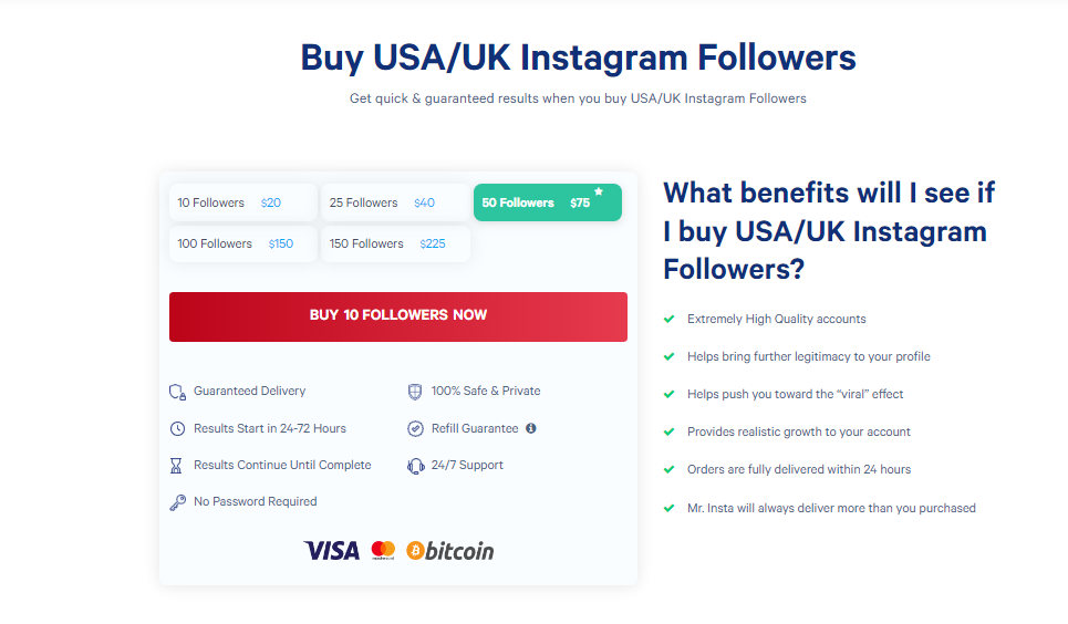 a screenshot where you can see how to buy usa followers